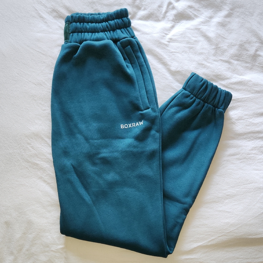 Boxraw Highwaisted Heavy Fleece Joggers - Large